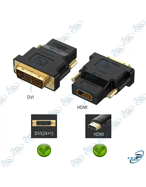 Adaptateur DVI-D mâle à HDMI femelle