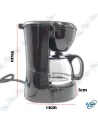 ☕Cafetière Filtre Électrique 650W - 6 Tasses (0,75L) - Compacte & Rapide