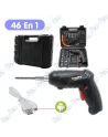 🛠️Visseuse Sans Fil 46-en-1 | Rechargement USB | Kit Embouts Pro