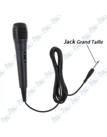 🎤Microphone Filaire Dynamique ZM-08 | Karaoké, Chant, Instruments | Jack 6.35mm