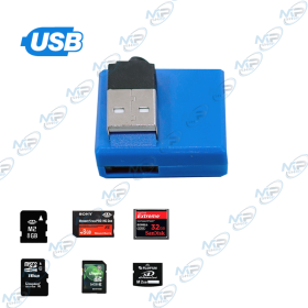 📱 Lecteur de Carte Mémoire USB Multi-Format – Adaptateur Haute Vitesse SD / Micro SD / M2 / XD