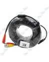 🔭 Câble BNC/DC 30m Longue Portée Pro pour Installation Caméra