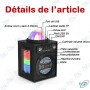 🔊 Haut-Parleur Bluetooth T12 PRO RGB – Enceinte Portable Sans Fil avec Effets Lumineux, USB, TF & AUX
