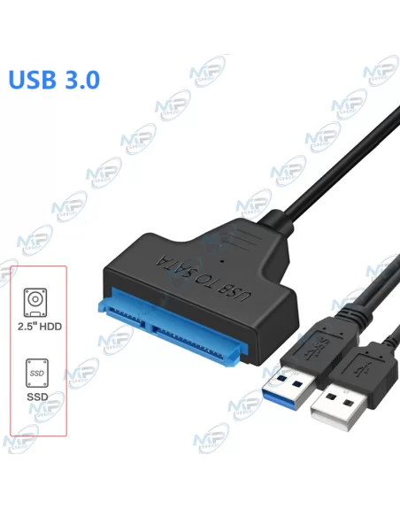🔌Adaptateur USB 3.0 vers SATA | Connectez HDD/SSD 2.5" Rapidement
