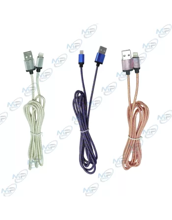 ⚡Câble Lightning Tressé 2M iPhone | Anti-Rupture & Longue Portée