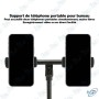 📱 Support Réglable pour Smartphone 2 en 1 – Support Bureau Universel Ajustable avec Base Stable