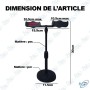 📱 Support Réglable pour Smartphone 2 en 1 – Support Bureau Universel Ajustable avec Base Stable