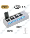 HUB USB 4 PORTS AVEC INTERRUPTEUR