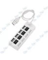 HUB USB 4 PORTS AVEC INTERRUPTEUR