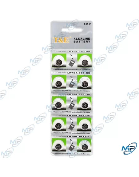 🔋Piles Boutons LR754 (393/G5) Alcalines 1.55V - Pack Économique