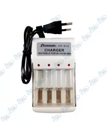 ⚡Chargeur Universel 4-en-1 Piles AA/AAA Ni-MH/Ni-CD | SINGWAY