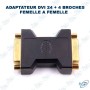 🔌  Adaptateur DVI-I 24+4 Broches Femelle vers Femelle – Connecteur Extension Vidéo HD