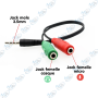 copy of copy of Adaptateur Jack 3.5 mm Double Sortie Casque & Micro