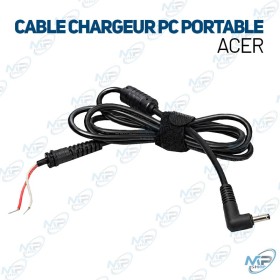 🔌 Câble de Chargeur pour PC Portable Acer – Connecteur d’Alimentation DC de Remplacement Haute Qualité