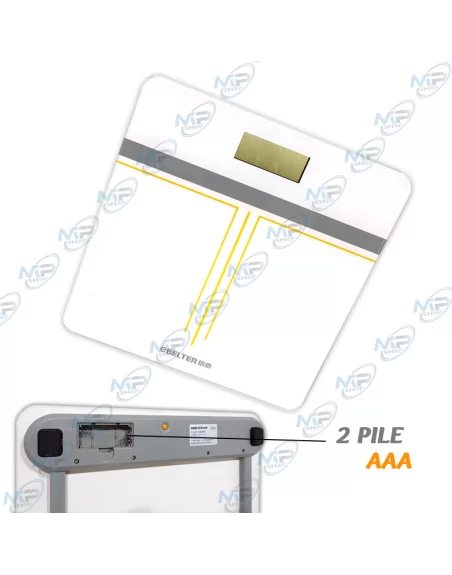 ⚖️Balance Numérique BELTER en Verre – Poids Corporel Haute Précision