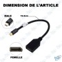 🔌 Adaptateur Mini DisplayPort Mâle vers DisplayPort Femelle | Convertisseur Vidéo HD pour PC et MacBook