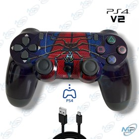 🎮 Manette Sans Fil DoubleShock V2 PS4 Spider-Man Edition – Contrôleur Bluetooth Compatible PlayStation 4