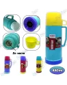 💧Ensemble Thermos Inox 500ml + 2 Tasses - Isolation 12H Chaud/Froid