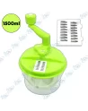 ✨Hachoir Manuel 1500 ml 4 en 1 | Lames Acier Inoxydable 420 | Mâchoire, Tranche, Râpe