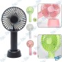 💨 Mini Ventilateur Portable Rechargeable Eternal Classics – USB – 3 Vitesses – Silencieux – Avec Socle
