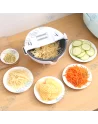 🥕Multi-Coupe-Légumes 7 en 1 : Râpe, Trancheuse & Égouttoir | Gain de Temps Garanti