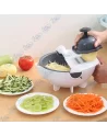 🥕Multi-Coupe-Légumes 7 en 1 : Râpe, Trancheuse & Égouttoir | Gain de Temps Garanti