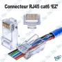 🔌 Connecteur RJ45 Cat6 EZ Pass Through – Fiche Réseau Ethernet 8P8C pour Câbles Catégorie 6