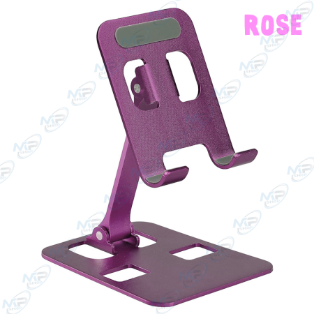 Support Téléphone Pliable en Métal Multicolore