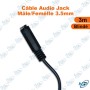 🔌 Câble Audio Jack 3,5 mm Mâle vers Femelle 3 m Blindé – Rallonge Audio Haute Qualité AUX