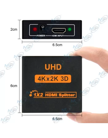 Splitter vidéo HDMI 4Kà2 ports-Répartiteur HDMI 1x2 alimenté USB