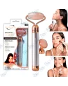 ✨Rouleau Facial Vibrant Quartz Rose – Anti-Âge, Fermeté & Cernes