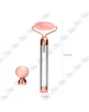 ROULEAU MASSEUR FACIAL QUARTZ ROSE 2EN1