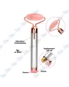 ROULEAU MASSEUR FACIAL QUARTZ ROSE 2EN1