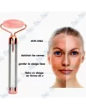 ROULEAU MASSEUR FACIAL QUARTZ ROSE 2EN1