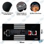 🖱️ Tapis de Souris XXL Gaming NES Rétro – Grand Format Antidérapant – Surface Haute Précision