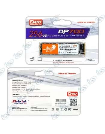 DISQUE DUR DATO 256GO SSD M2 PCI-E NVME (F080663) Tunisie Prix le m