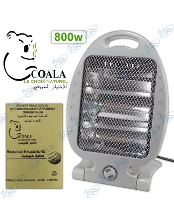 🔥Radiateur Halogène Portable COALA H2 800W | 2 Niveaux | Sécurité Anti-basculement