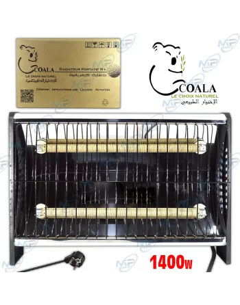 🔥Radiateur Électrique COALA R+ 1400W | 2 Tubes Céramique | Chauffage Rapide