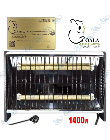 🔥Radiateur Électrique COALA R+ 1400W | 2 Tubes Céramique | Chauffage Rapide