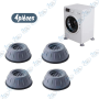 🧺 Support Anti-Vibration pour Machine à Laver et Réfrigérateur – Patin Amortisseur en Caoutchouc Antidérapant Réducteur de Brui