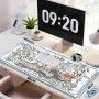 🖱️ Tapis de Souris XXL 90 × 40 cm Motif Chats – Grand Tapis de Bureau Antidérapant pour Gaming & Bureau