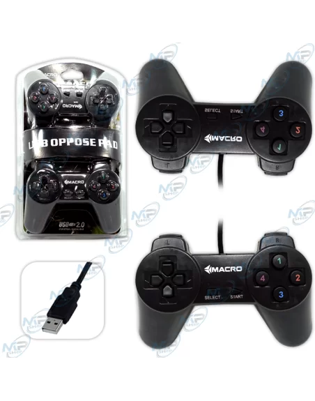 🎮Duo de Manettes USB MACRO pour PC - Pack 2 Joueurs Plug & Play