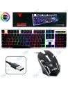 👾 Titre SEO : Kit Gaming JEDEL GK100+ Filaire RGB - Clavier & Souris Pro Arabe-Français