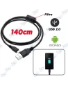 📱Câble Micro USB Mâle 140cm USB 2.0 - Filtre Anti-Bruit - Consoles & Android