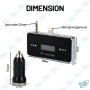 💻 Transmetteur FM Lightning pour iPhone – Émetteur Audio FM avec Charge USB et Prise Jack 3,5 mm