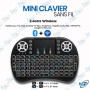 📡 Mini Clavier Sans Fil Bluetooth + 2.4G avec Pavé Tactile Rétroéclairé – Compatible Smart TV, Android TV Box, PC, Mac, Raspber