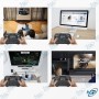 📡 Mini Clavier Sans Fil Bluetooth + 2.4G avec Pavé Tactile Rétroéclairé – Compatible Smart TV, Android TV Box, PC, Mac, Raspber