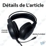 🎧 Casque Gaming USB G902 RGB avec Microphone – Son Stéréo HD, Éclairage LED RGB, Compatible PC & Ordinateur Portable