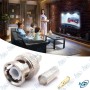 🔌 Connecteur BNC Mâle à Sertir pour Câble Coaxial – Connecteur Professionnel pour Caméras de Surveillance CCTV