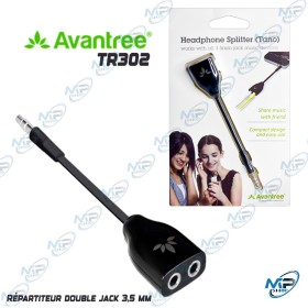 Répartiteur Jack 3.5 mm Double Sortie